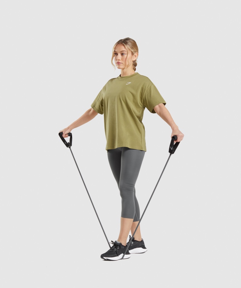 Gymshark Trening Oversized T-skjorte Griffin Green