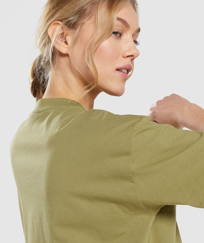 Gymshark Trening Oversized T-skjorte Griffin Green