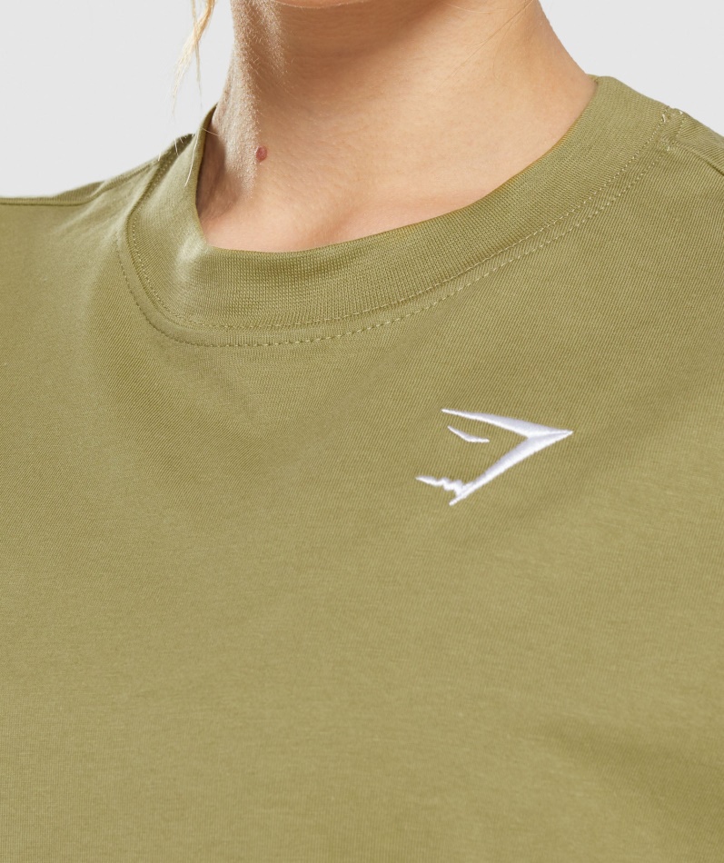 Gymshark Trening Oversized T-skjorte Griffin Green