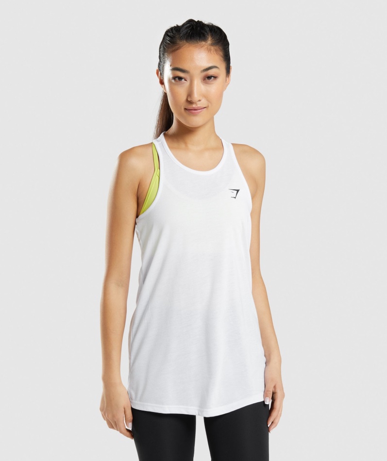 Gymshark Trening Oversized Vest Hvit