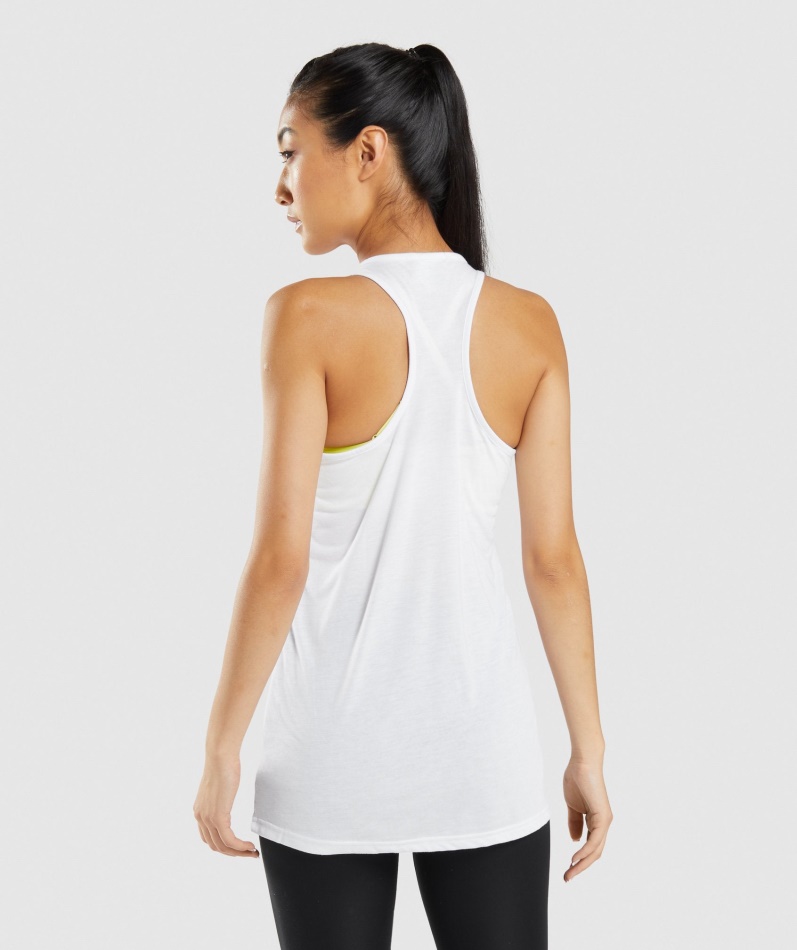 Gymshark Trening Oversized Vest Hvit