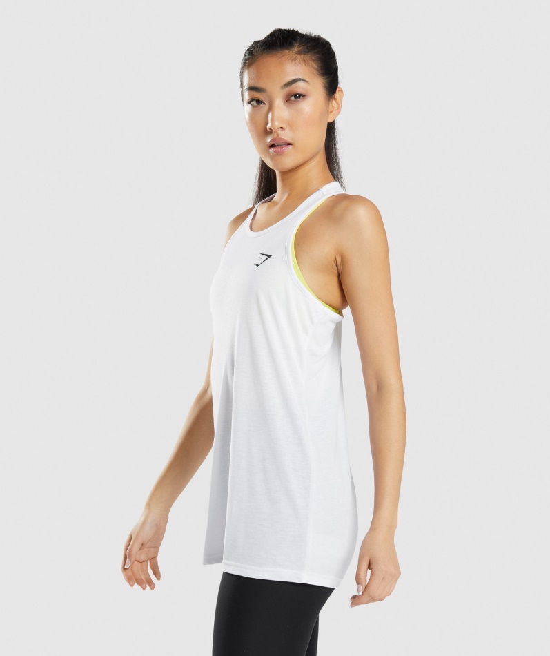 Gymshark Trening Oversized Vest Hvit