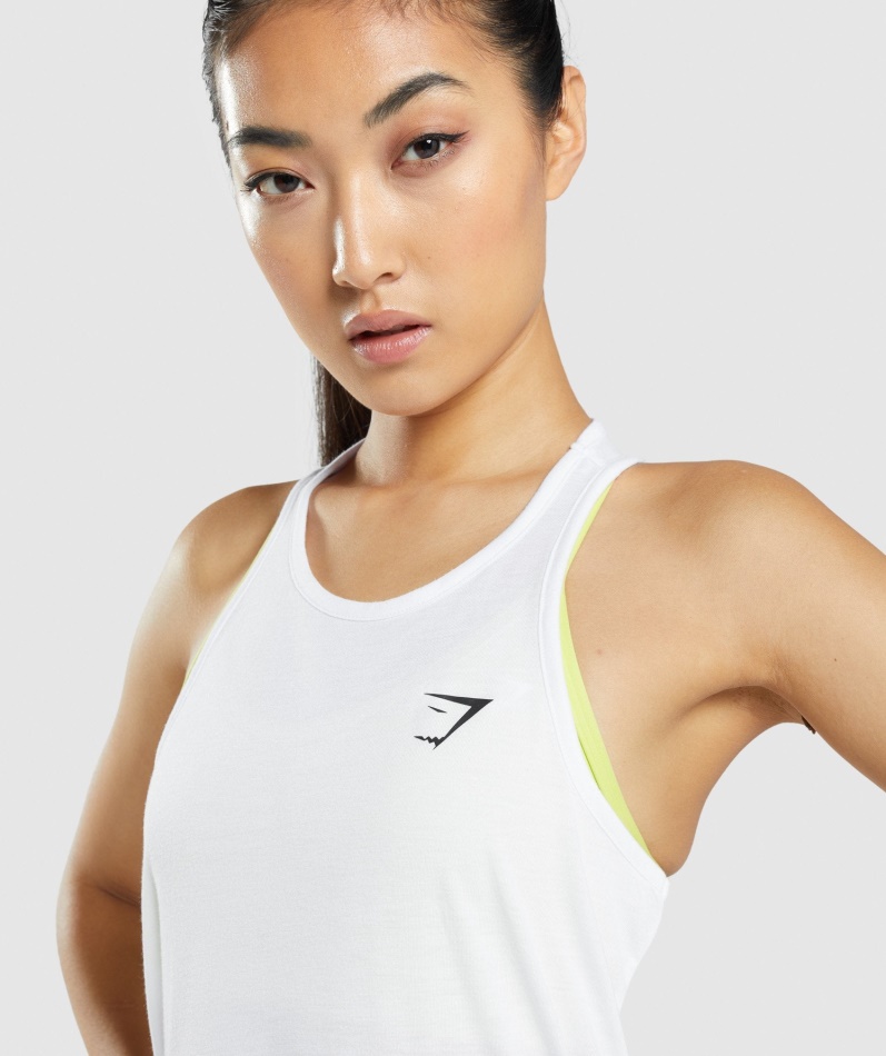 Gymshark Trening Oversized Vest Hvit