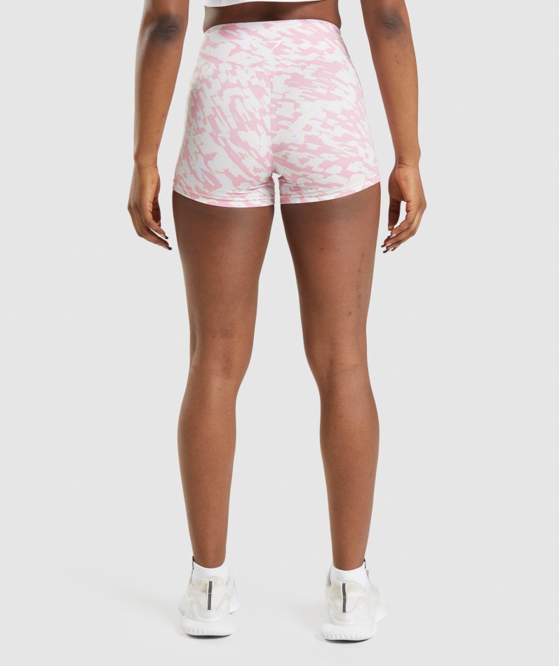 Gymshark Treningshorts Sorbet Rosa Print