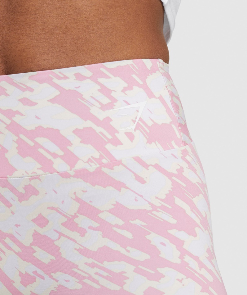 Gymshark Treningshorts Sorbet Rosa Print