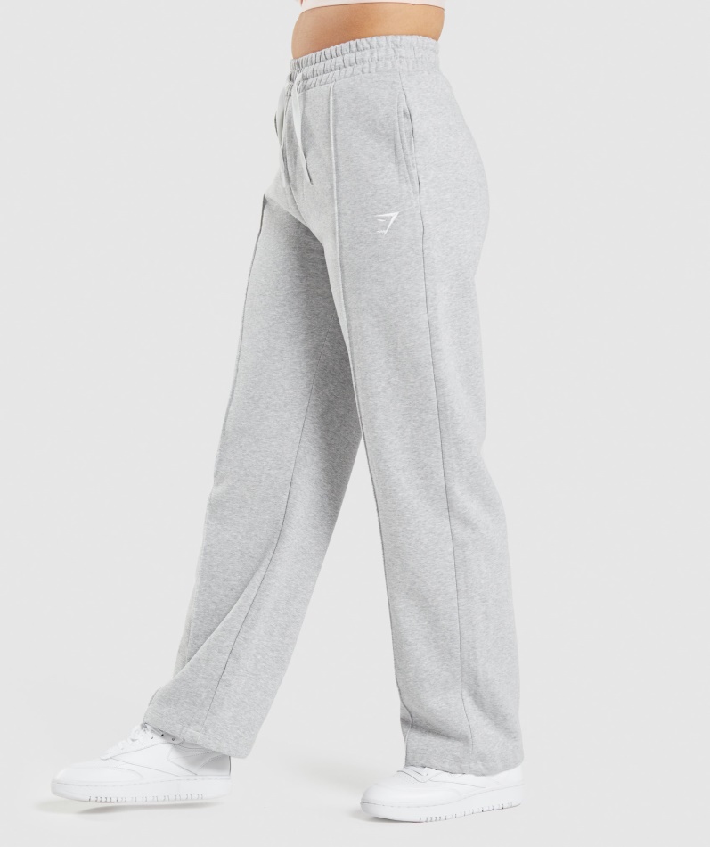 Gymshark Trening Straight Leg Joggers Lys Grå Mergel