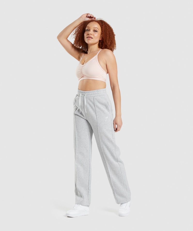 Gymshark Trening Straight Leg Joggers Lys Grå Mergel