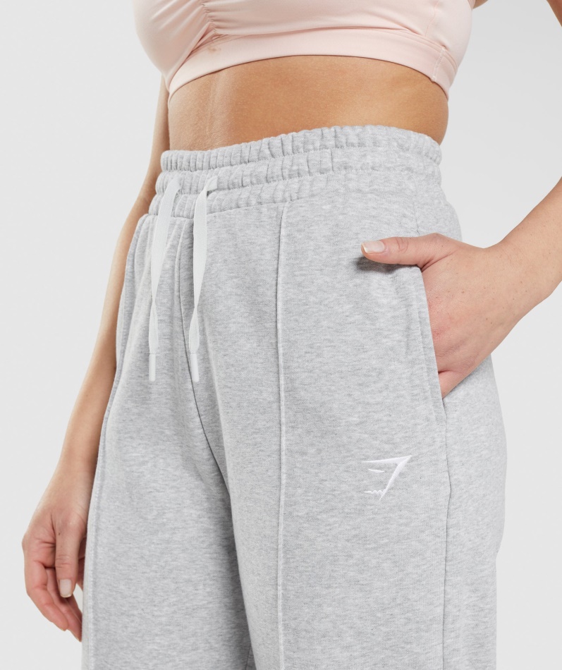 Gymshark Trening Straight Leg Joggers Lys Grå Mergel