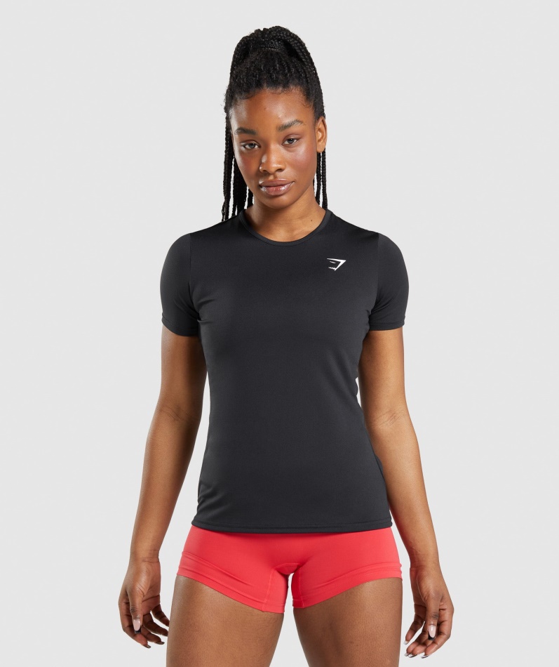 Gymshark Trenings T-skjorte Svart