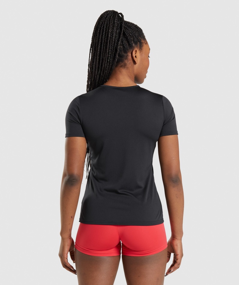 Gymshark Trenings T-skjorte Svart