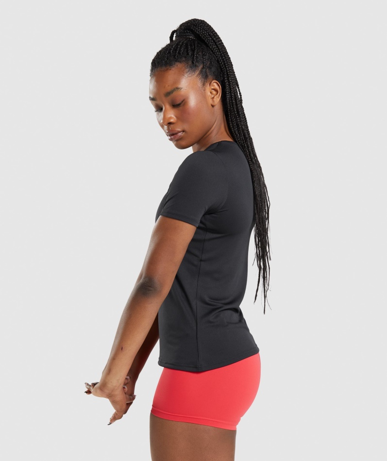 Gymshark Trenings T-skjorte Svart
