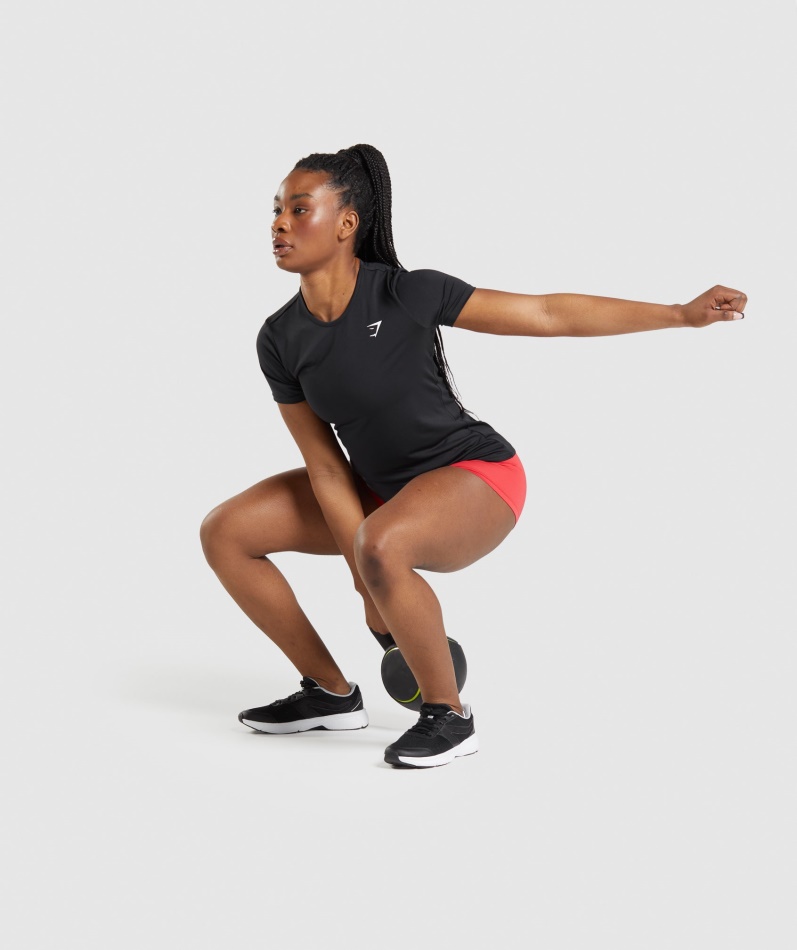 Gymshark Trenings T-skjorte Svart