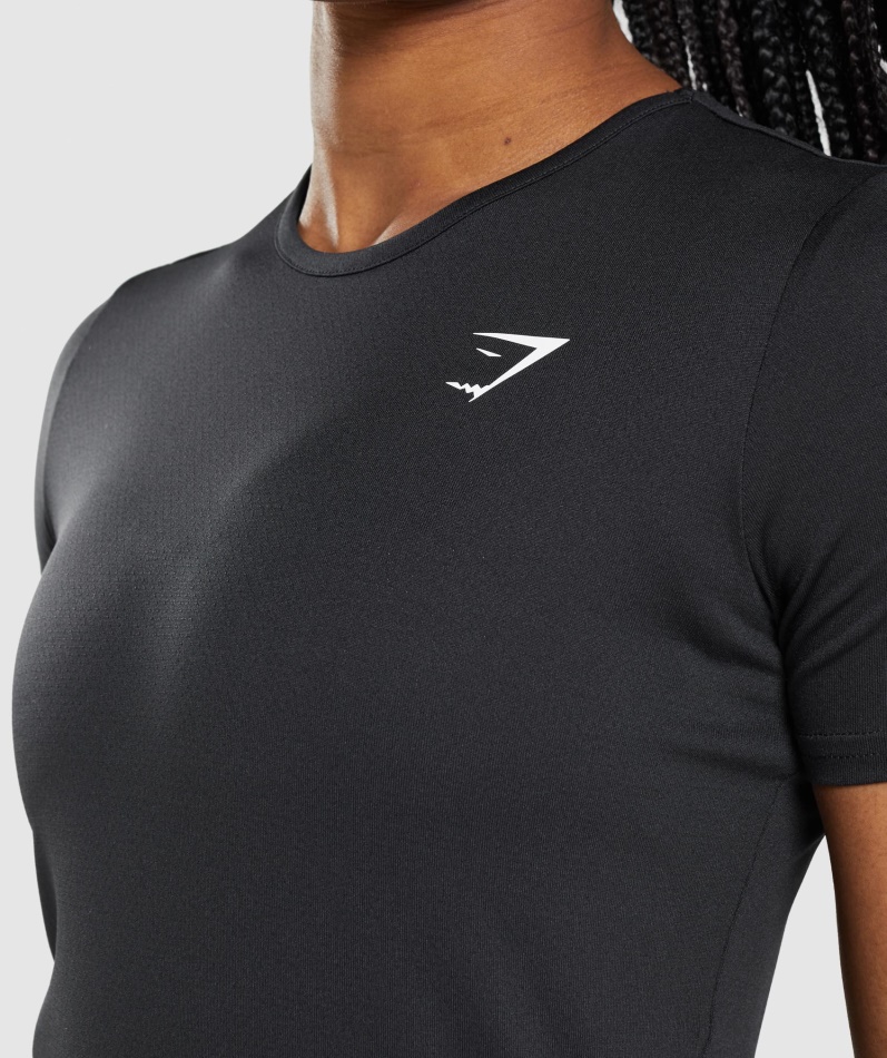 Gymshark Trenings T-skjorte Svart