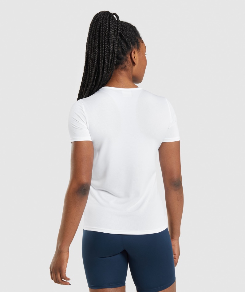 Gymshark Trenings T-skjorte Hvit