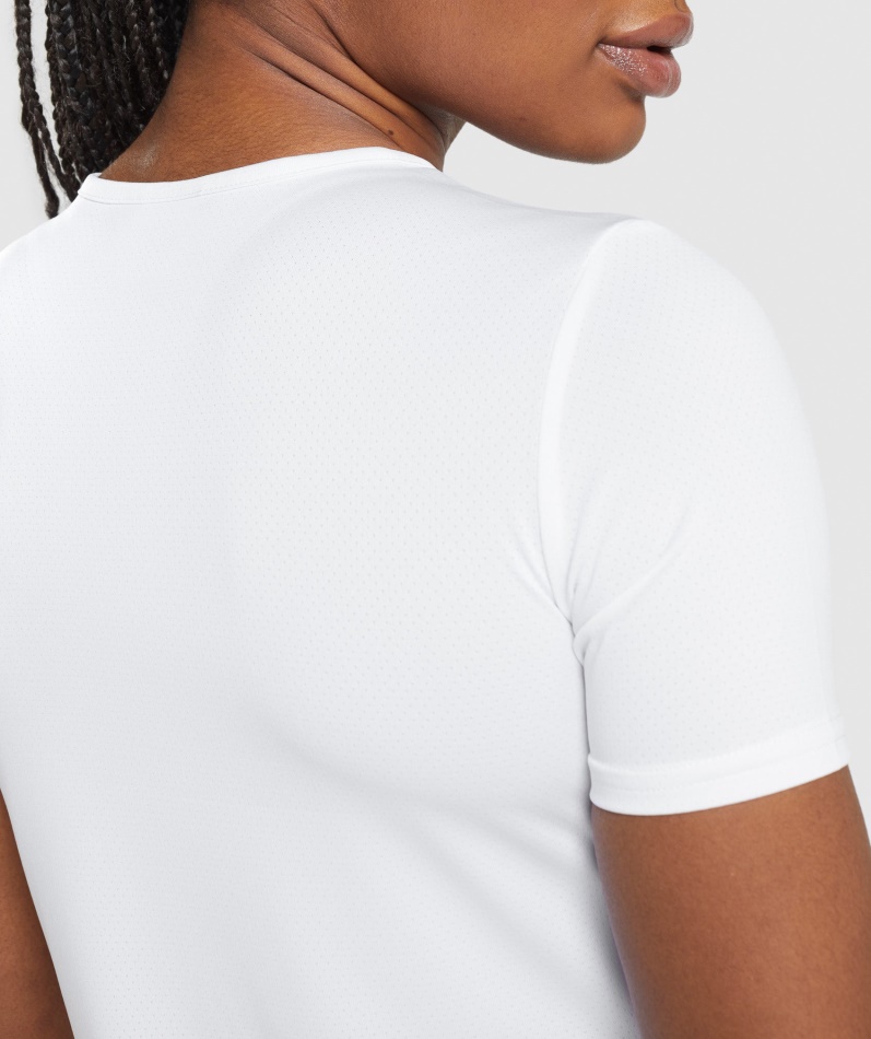 Gymshark Trenings T-skjorte Hvit