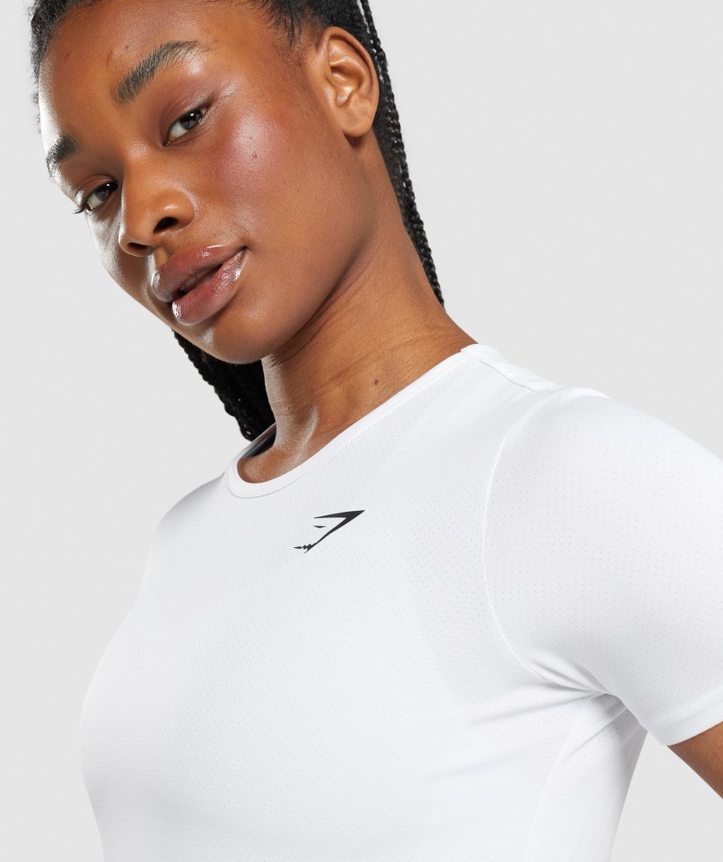 Gymshark Trenings T-skjorte Hvit