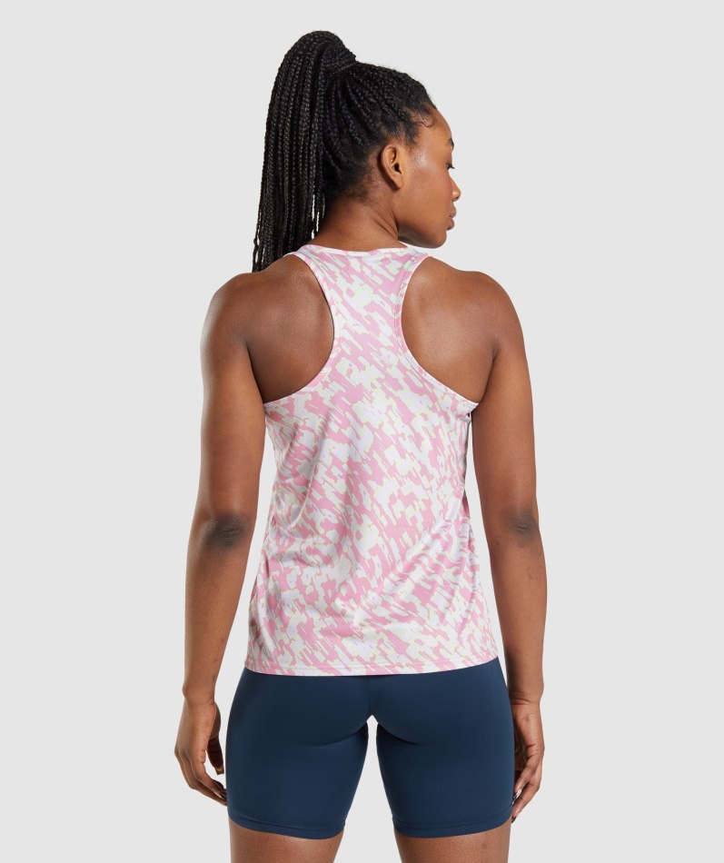 Gymshark Treningstank Rosa Trykk