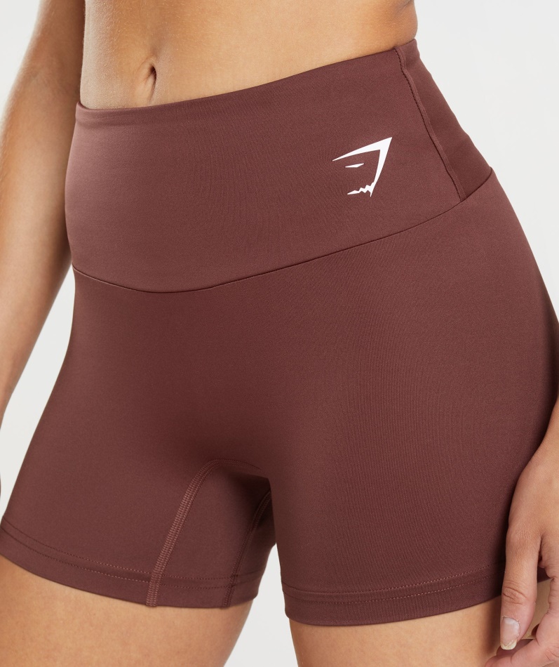 Gymshark Treningstrang Shorts Kirsebærbrun