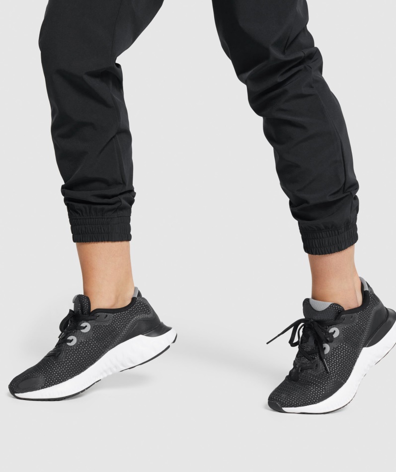 Gymshark Trening Vevde Joggebukser Svart