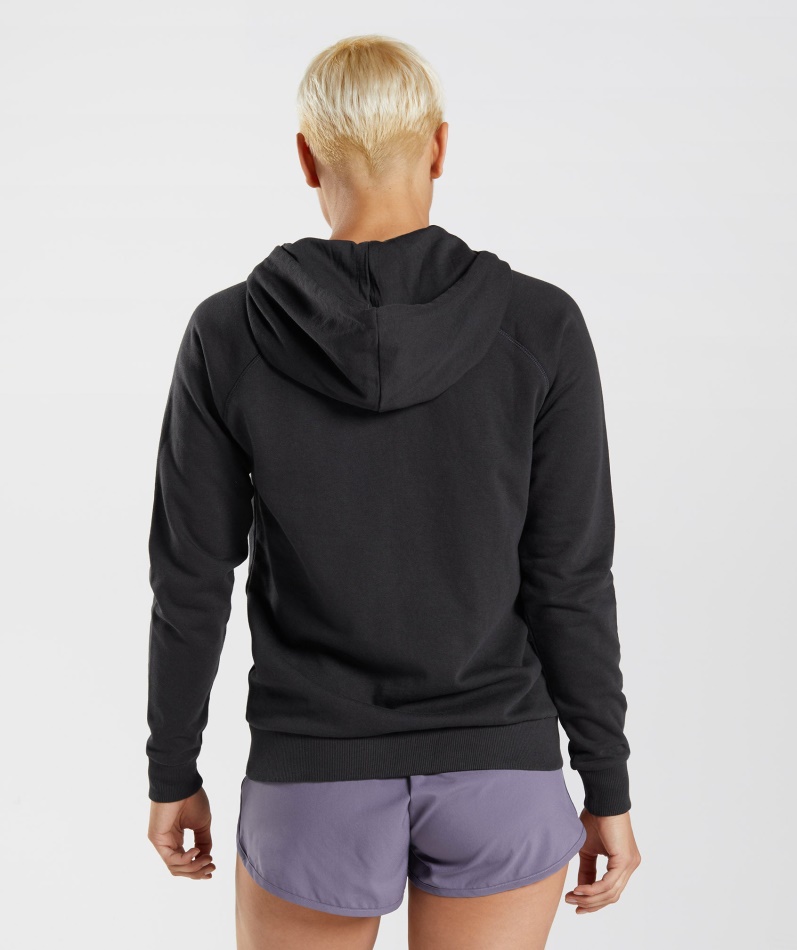 Gymshark Trening Hettegenser Med Glidelås Dame Svart