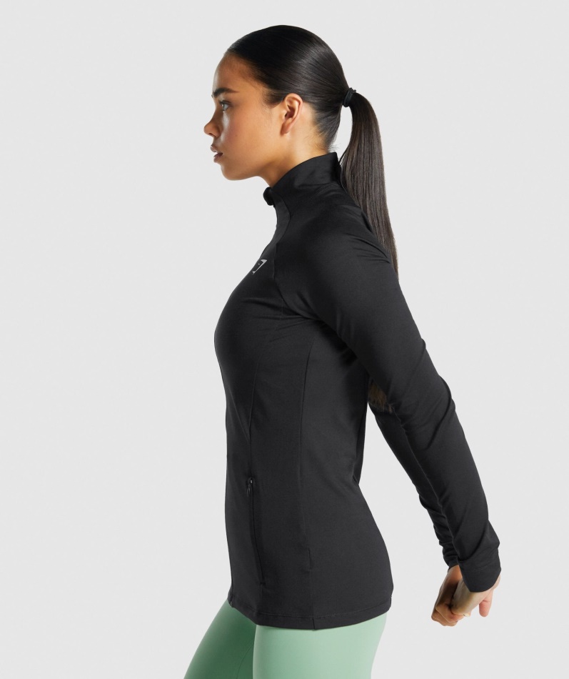 Gymshark Trening Zip Up Svart