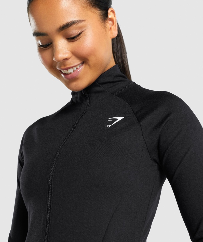 Gymshark Trening Zip Up Svart