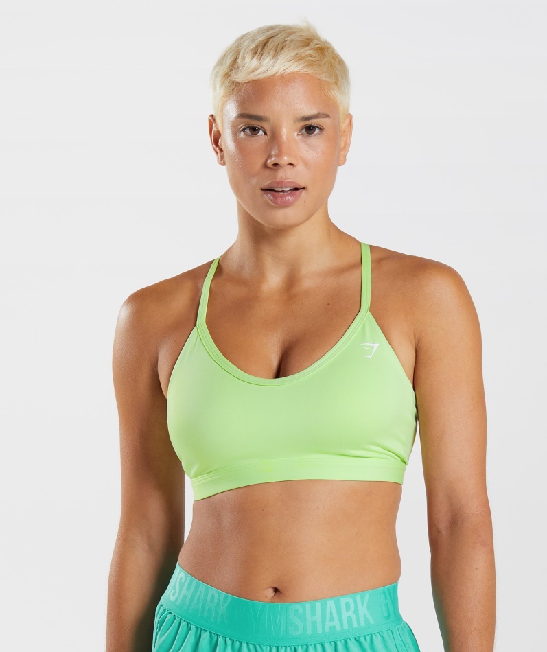 Gymshark V-hals Sports-bh Kiwi Grønn