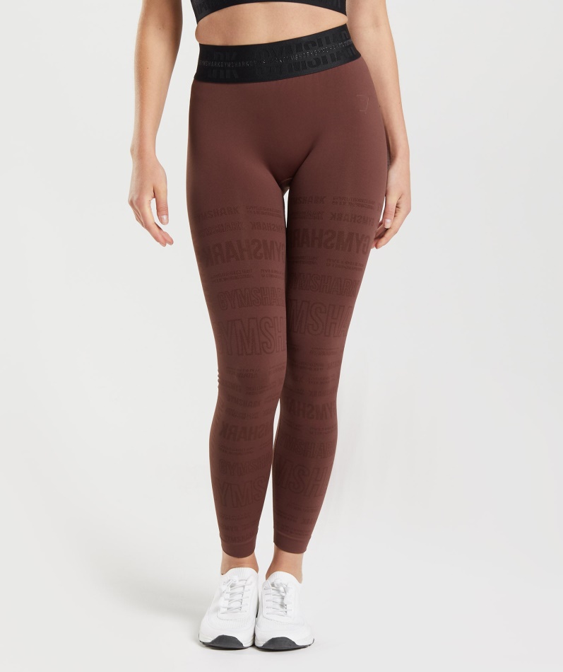 Gymshark Vision Leggings Kirsebærbrun