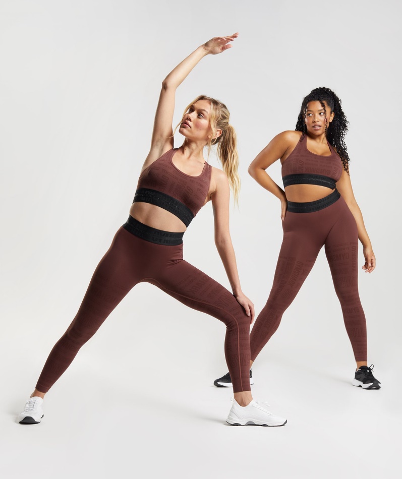 Gymshark Vision Leggings Kirsebærbrun