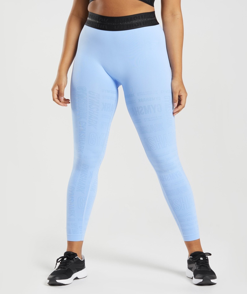 Gymshark Vision Leggings Månestein Blå