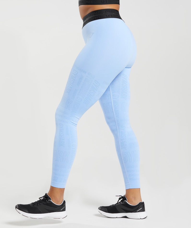 Gymshark Vision Leggings Månestein Blå