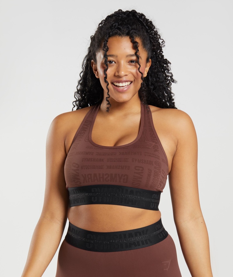 Gymshark Vision Sports-bh Kirsebærbrun