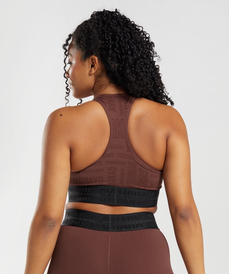 Gymshark Vision Sports-bh Kirsebærbrun