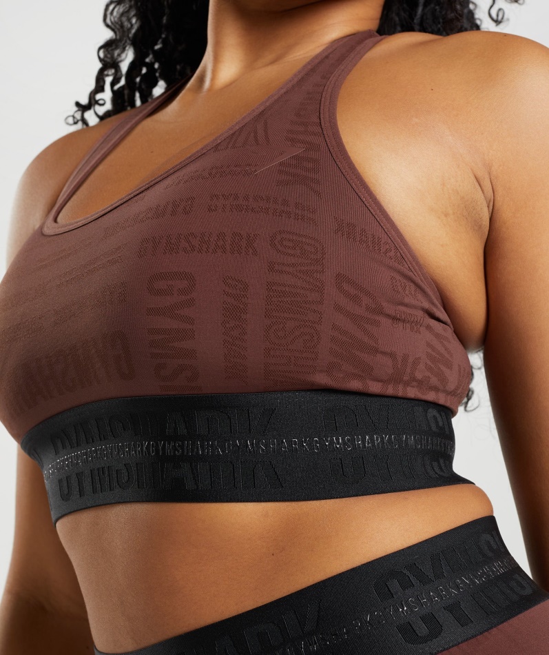 Gymshark Vision Sports-bh Kirsebærbrun