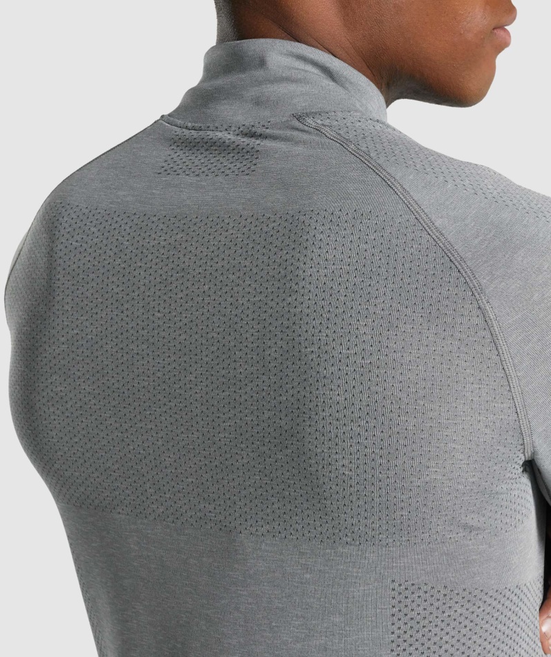 Gymshark Vital Light 1/4 Zip Kull Mergel