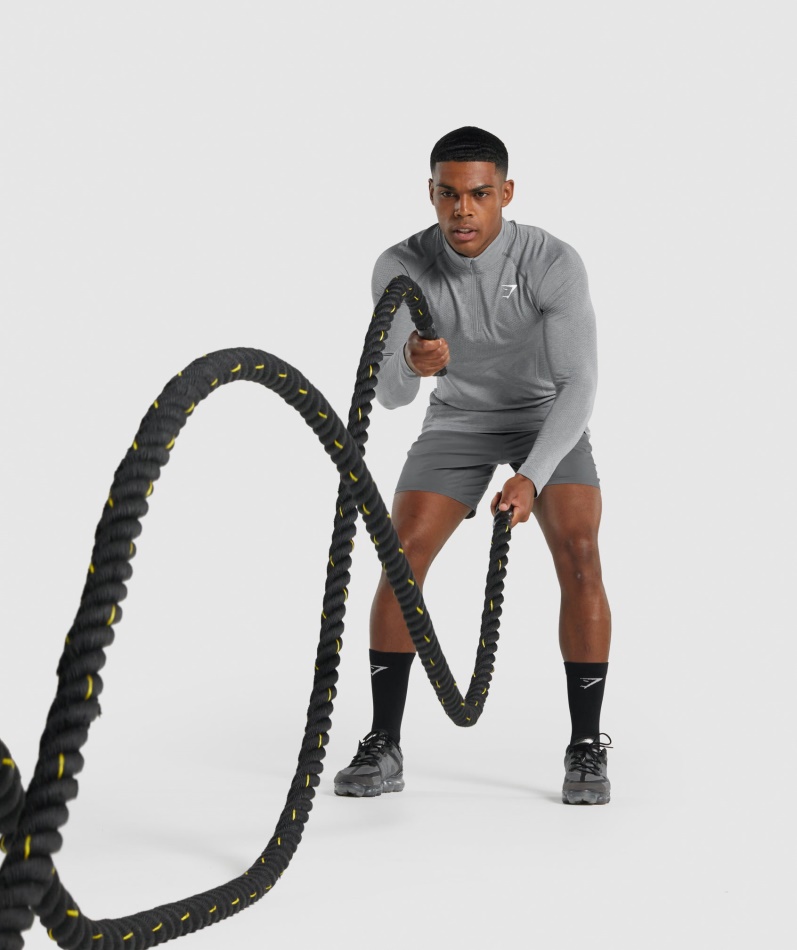 Gymshark Vital Light 1/4 Zip Kull Mergel