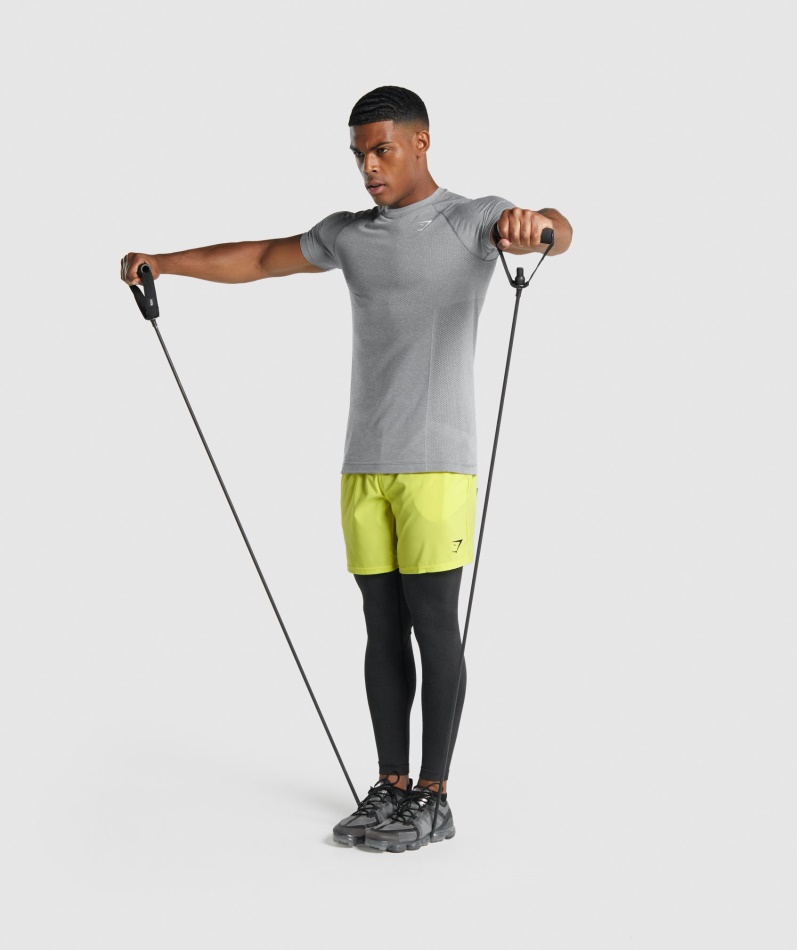 Gymshark Vital Light Sømløs T-skjorte Charcoal Merg