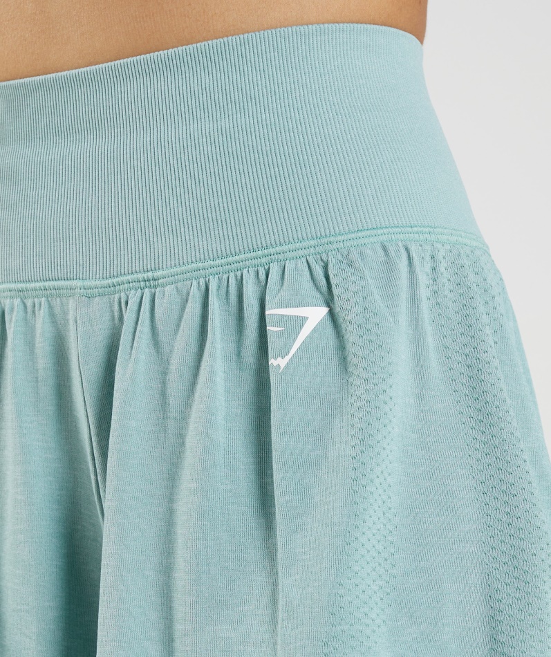 Gymshark Vital Sømløs 2.0 2-i-1 Shorts Perleblå Marl