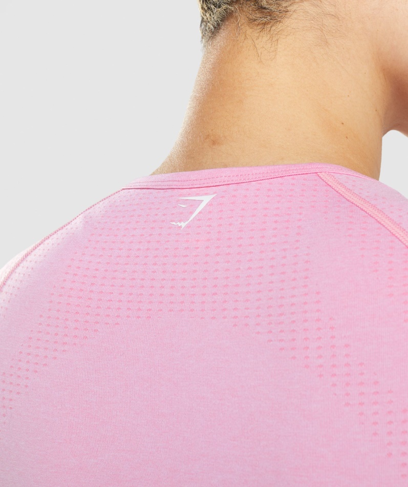 Gymshark Vital Sømløs 2.0 Crop Top Sorbet Rosa Mergel