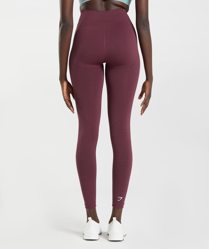 Gymshark Vital Sømløs 2.0 Leggings Bakt Rødbrun Mergel