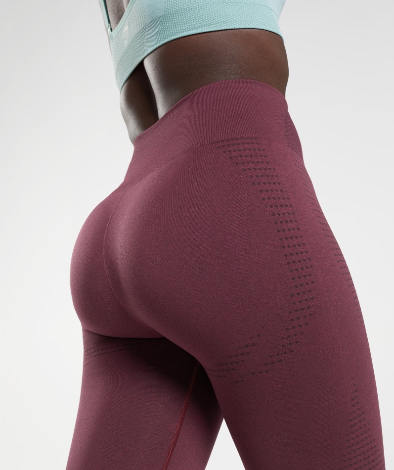 Gymshark Vital Sømløs 2.0 Leggings Bakt Rødbrun Mergel