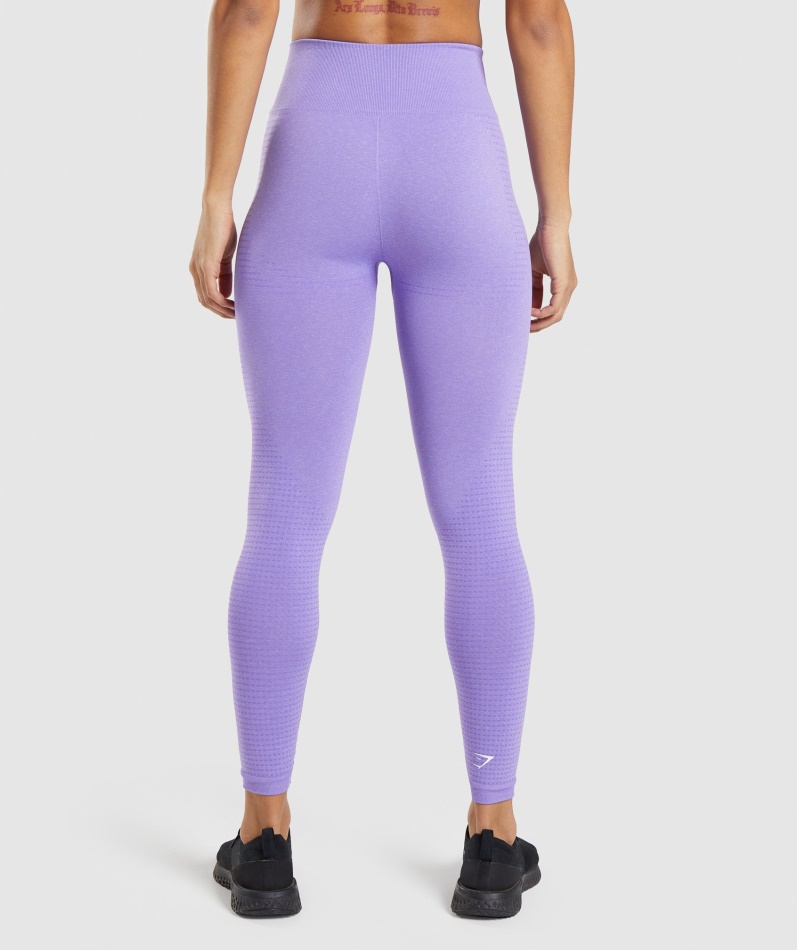 Gymshark Vital Sømløs 2.0 Leggings Lys Lilla Mergel