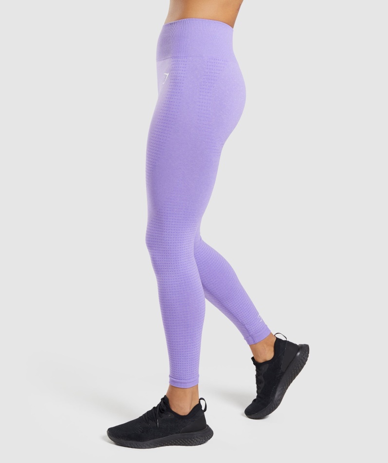 Gymshark Vital Sømløs 2.0 Leggings Lys Lilla Mergel