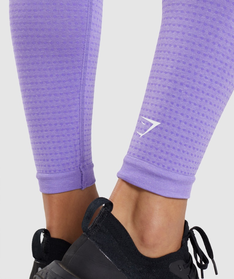 Gymshark Vital Sømløs 2.0 Leggings Lys Lilla Mergel