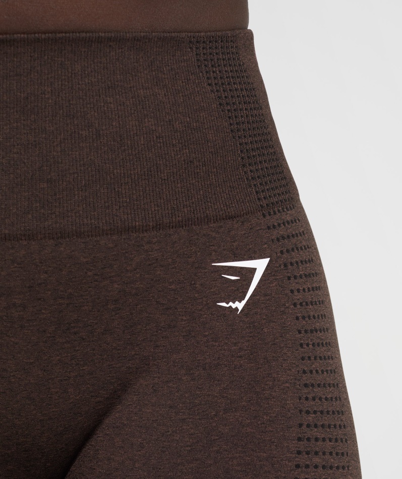 Gymshark Vital Sømløs 2.0 Leggings Kirsebærbrun Mergel