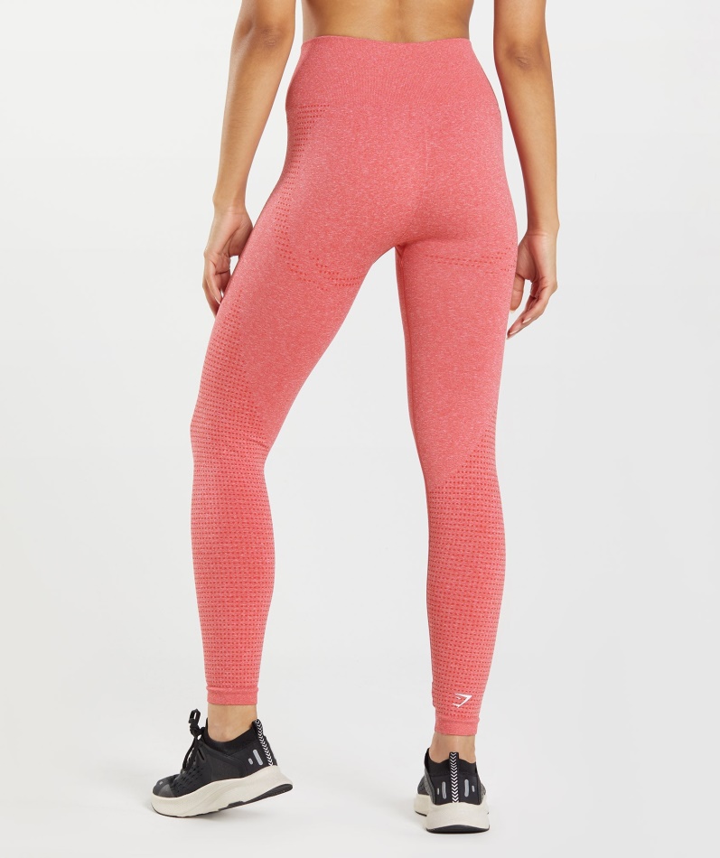 Gymshark Vital Seamless 2.0 Leggings Chili Red Marl