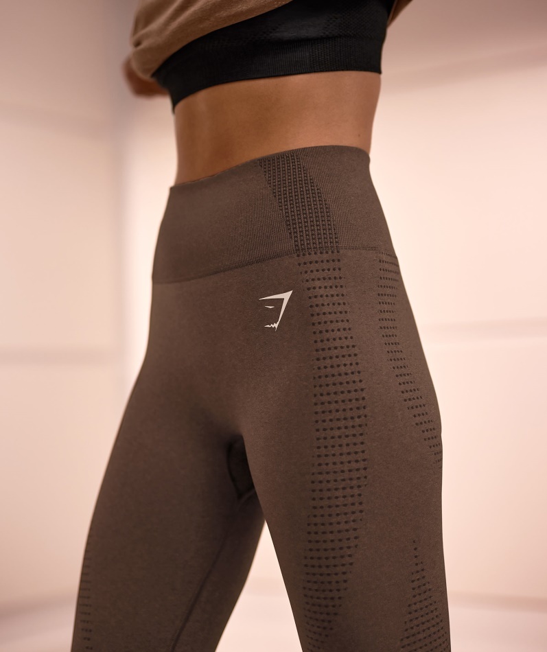 Gymshark Vital Sømløs 2.0 Leggings Espresso Marl