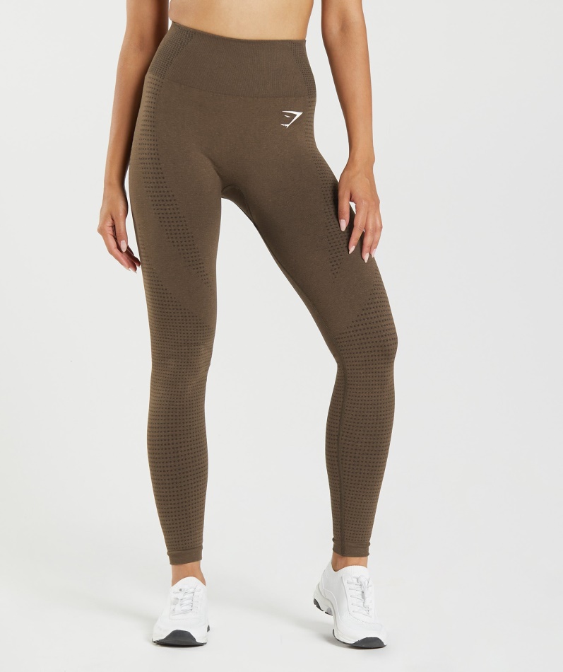 Gymshark Vital Sømløs 2.0 Leggings Espresso Marl