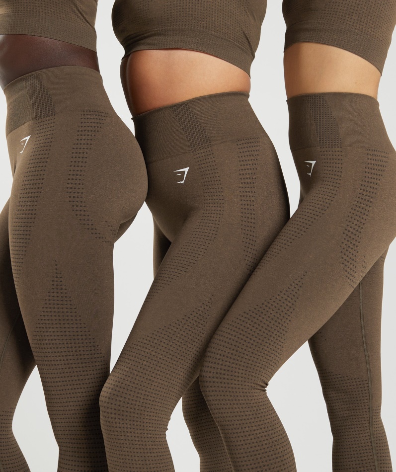 Gymshark Vital Sømløs 2.0 Leggings Espresso Marl