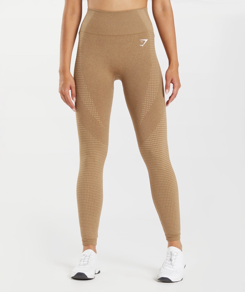 Gymshark Vital Sømløs 2.0 Leggings Fawn Marl